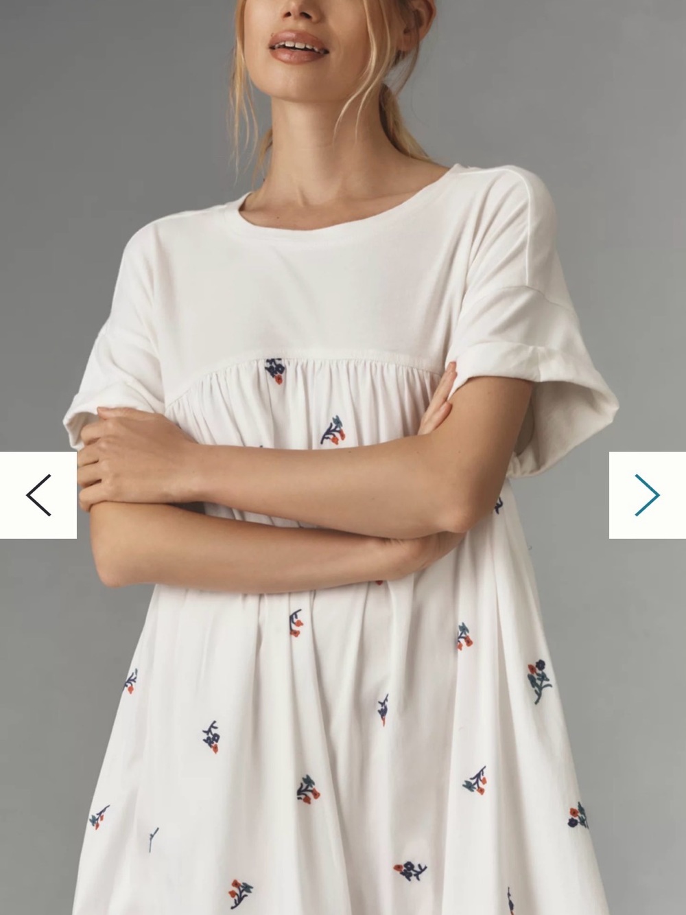Pilcro Short-Sleeve T-Shirt Midi Dress size XL - Picture 4 of 9